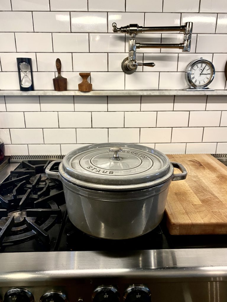 Staub Cast Iron 4-qt Round Cocotte - Matte Black - Jane Leslie and Co.