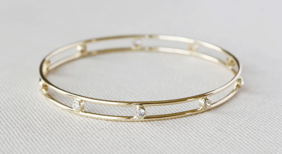 The Anniversary bangle from yearly co - diamonds and gold